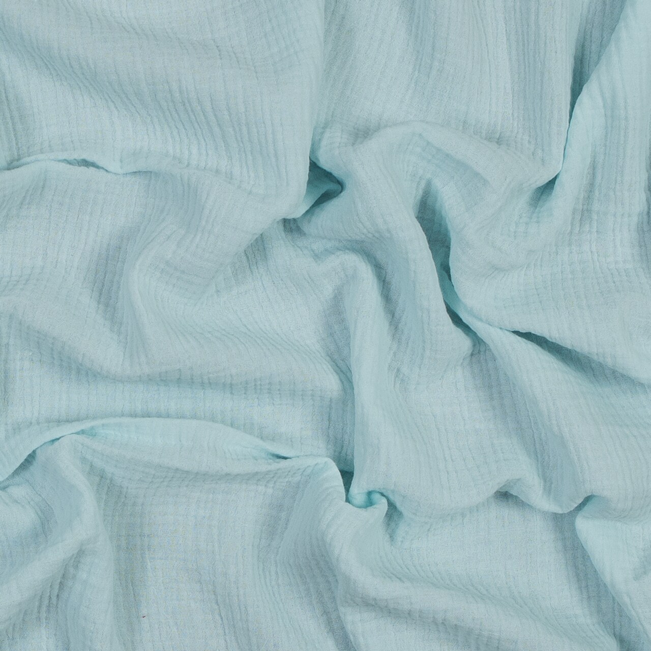 1 Yard Double Cotton Gauze Blue Glass - Talamanca Collection 50’’ Width